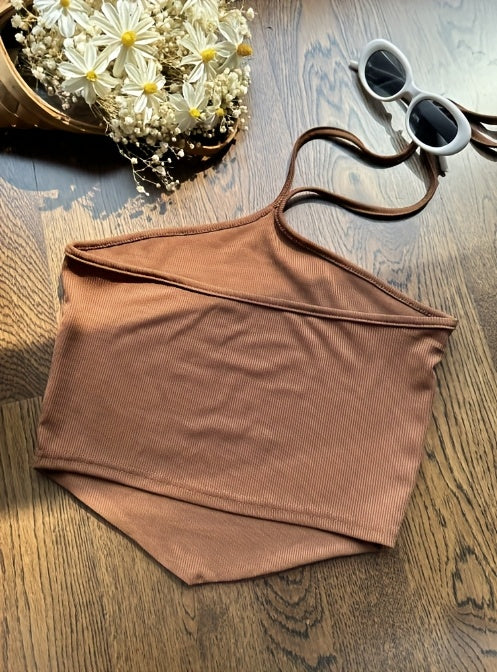 Summer Design Off-Shoulder Crop Top + Elastic Waist Flare Pants Set