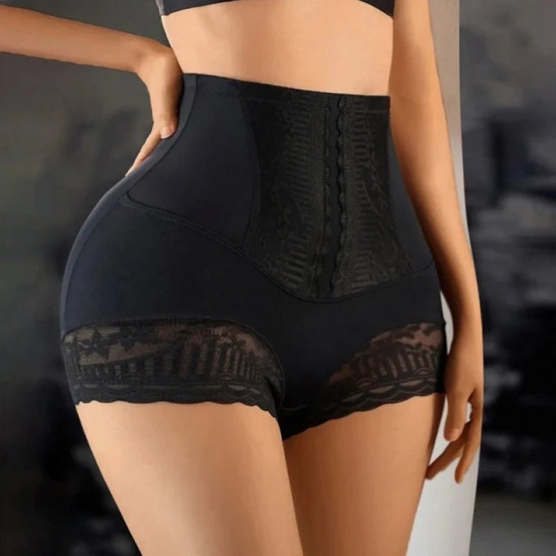 [High-Waisted Shapewear] Seamless High-Waisted 1 Pair of Women's Elastic Tummy Control Underwear, Shapewear Briefs for a Flat Belly, Ideal for Postpartum Use in Summer