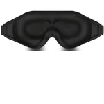 3D Contoured Sleep Mask - Soft Light Blocking Eye Cover with Adjustable Strap for Napping, Travel, Night Shift, Yoga Meditation - Solid Color Sponge Eye Mask, Single Pack (Black/Grey/Pink)