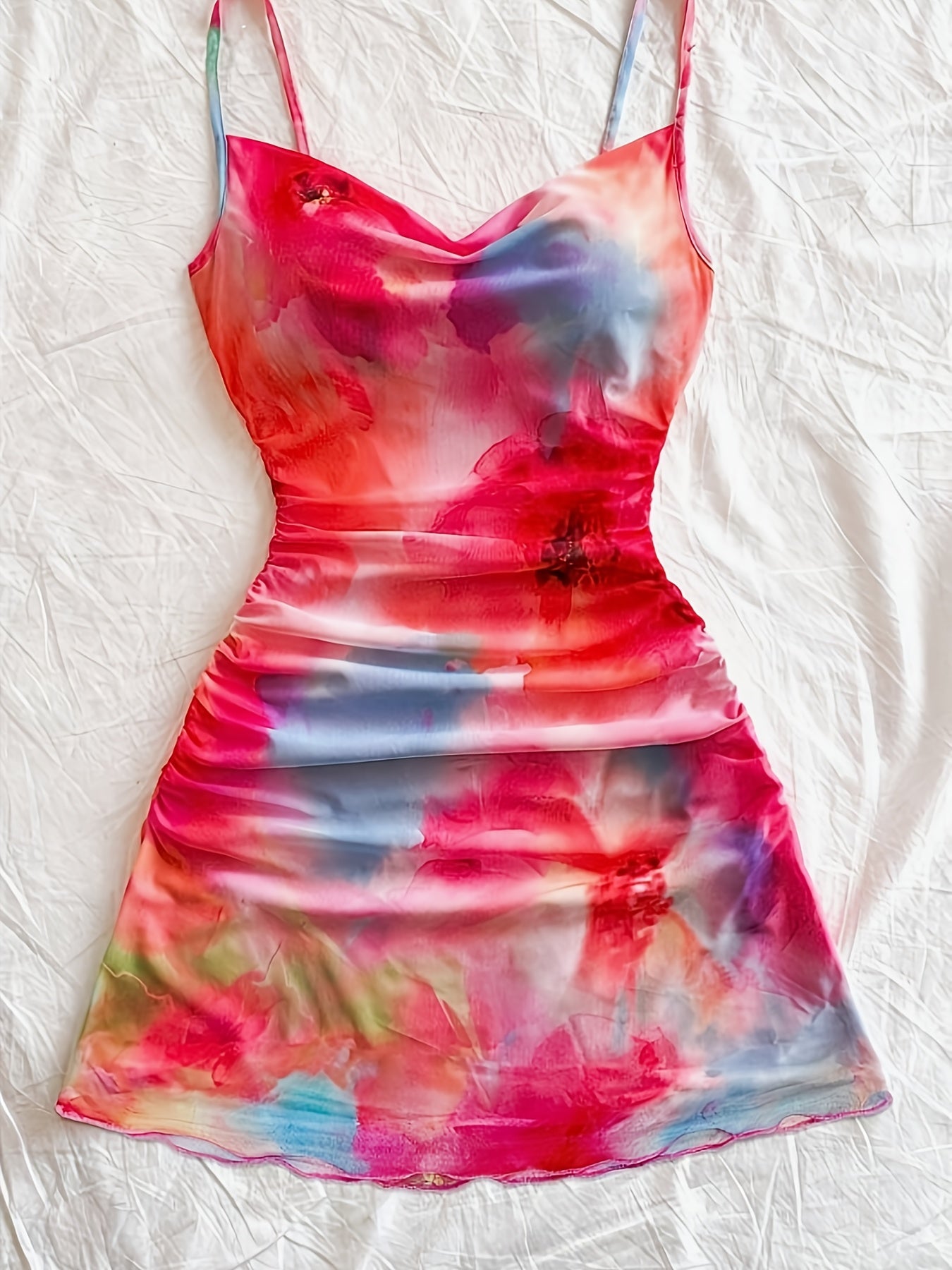 Sexy Ombre Strapless Dress with Floral Print - Perfect for Adult Women, All-Season Fashion, White Sandals Included, Adult Fashion | Floral Print Dress | Strapless Design, Plus Size Dress