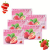 5pcs Family Set Of Natural Handmade Strawberry Flavored Soap, Suitable For The Whole Family To Use, Keeps The Skin Hydrated, Moisturizes The Skin, Provides Long-lasting Hydration, Gently Cleanses, And Has A Sweet And Fruity A