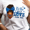 Empowering Women's Black T-Shirt with "It's the Self Love for Me" & Cartoon Print - Breathable, Crew Neck, Short Sleeve, Machine Washable - Perfect for Casual Outfits, Cute T Shirts