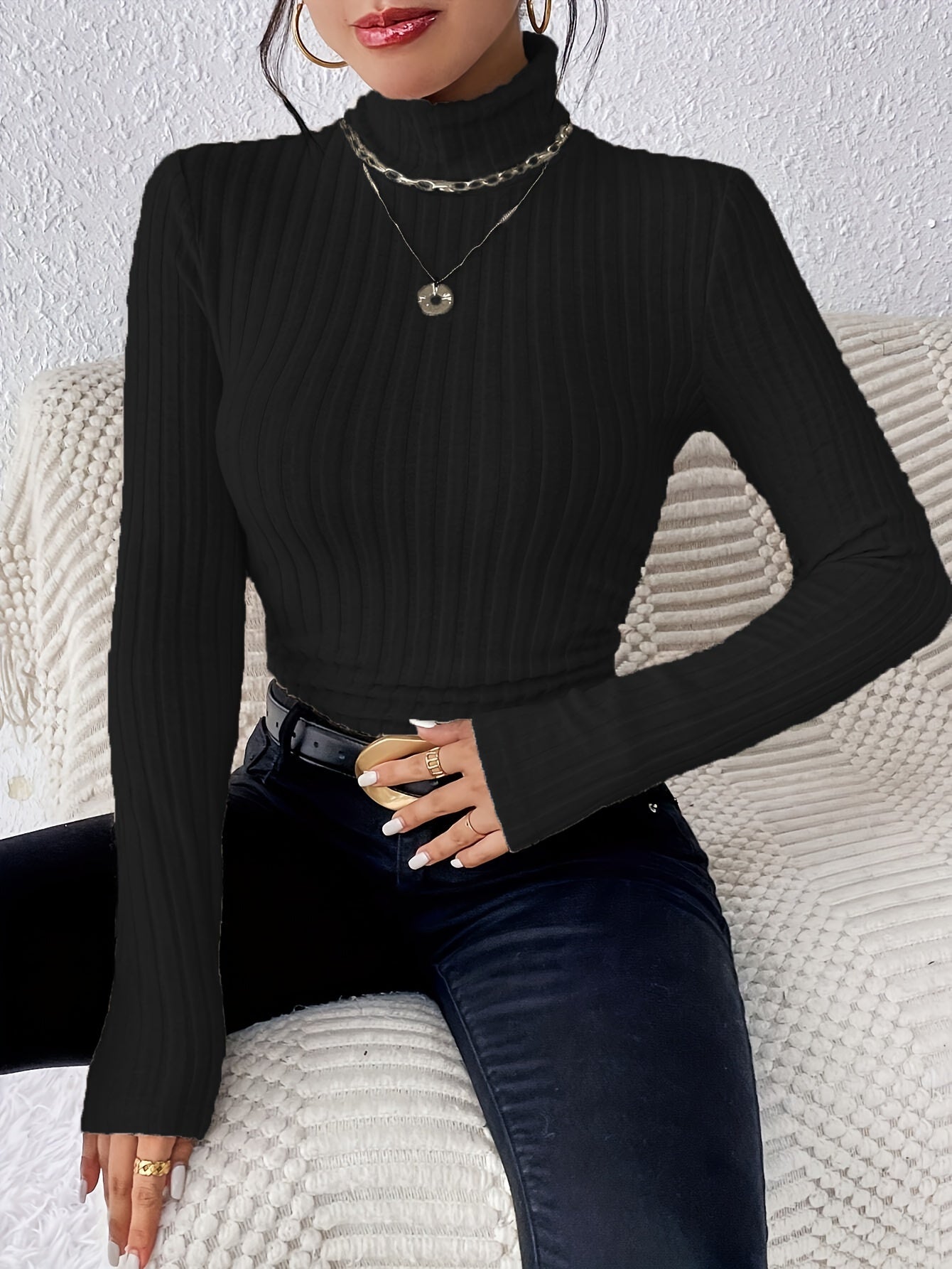 [Winter White Milk Sweater] Autumn And Winter Milk White Sweater