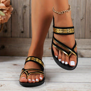 Stylish Soft Comfortable Travel Casual Party Women's Flat Slippers
