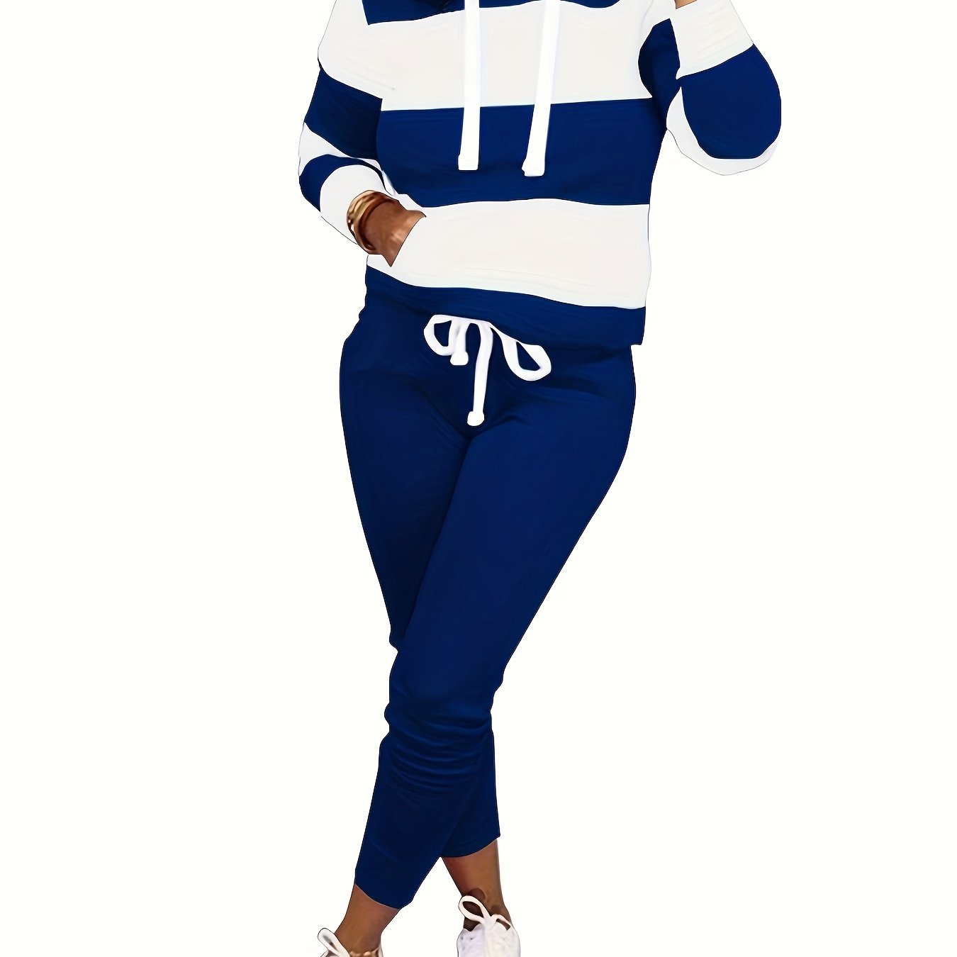 Two Piece Outfits For Women Casual Jogging Suit Set Long Sleeve Sweatshirt And Sweatpants Tracksuit Athletic Loungewear