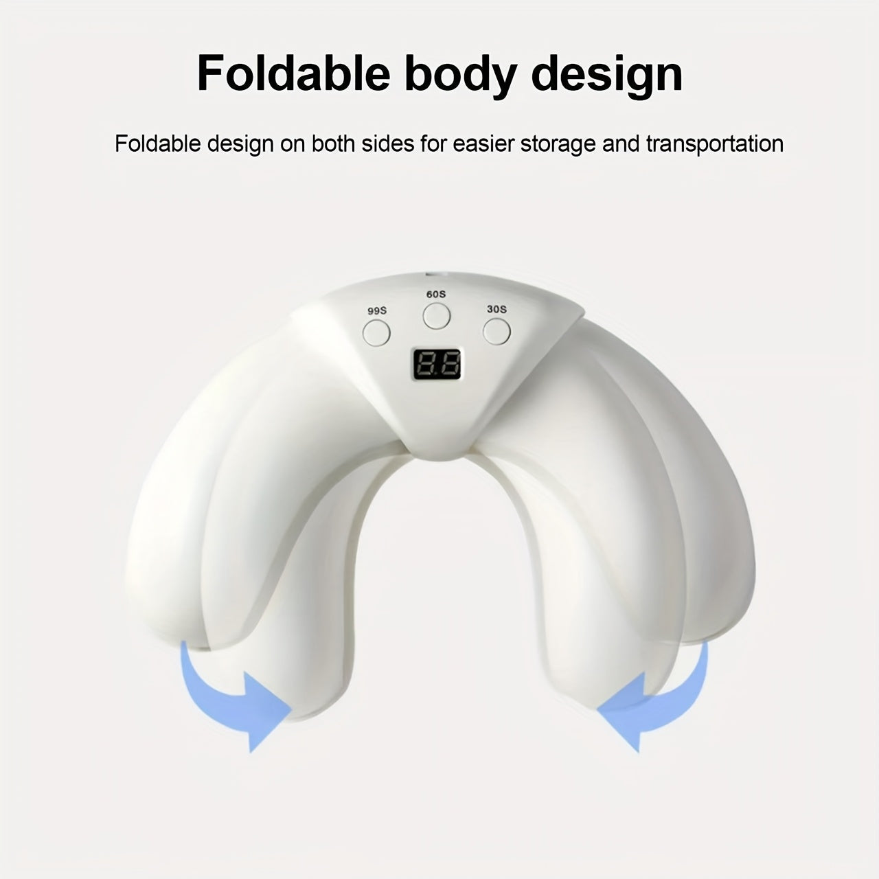 LED Nail Lamp, USB Powered Manicure Light - Full Blue Light Manicure Lamp, Ergonomic Design, Odorless, Easy to Use, Perfect Gift for Women