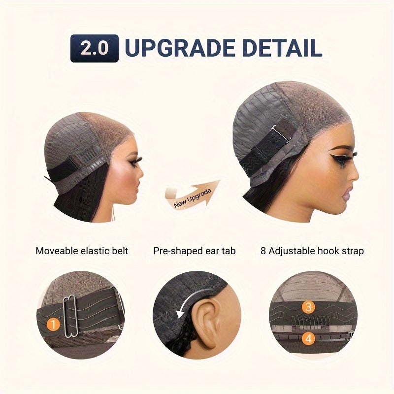 Nadula Glueless Lace Front Wig 7x5 Lace Invisible Knots Human Hair Black And Blonde Highlights 4C Curly Put On And Go Pre Cut Lace Closure Wig 200% Density with Babyhair