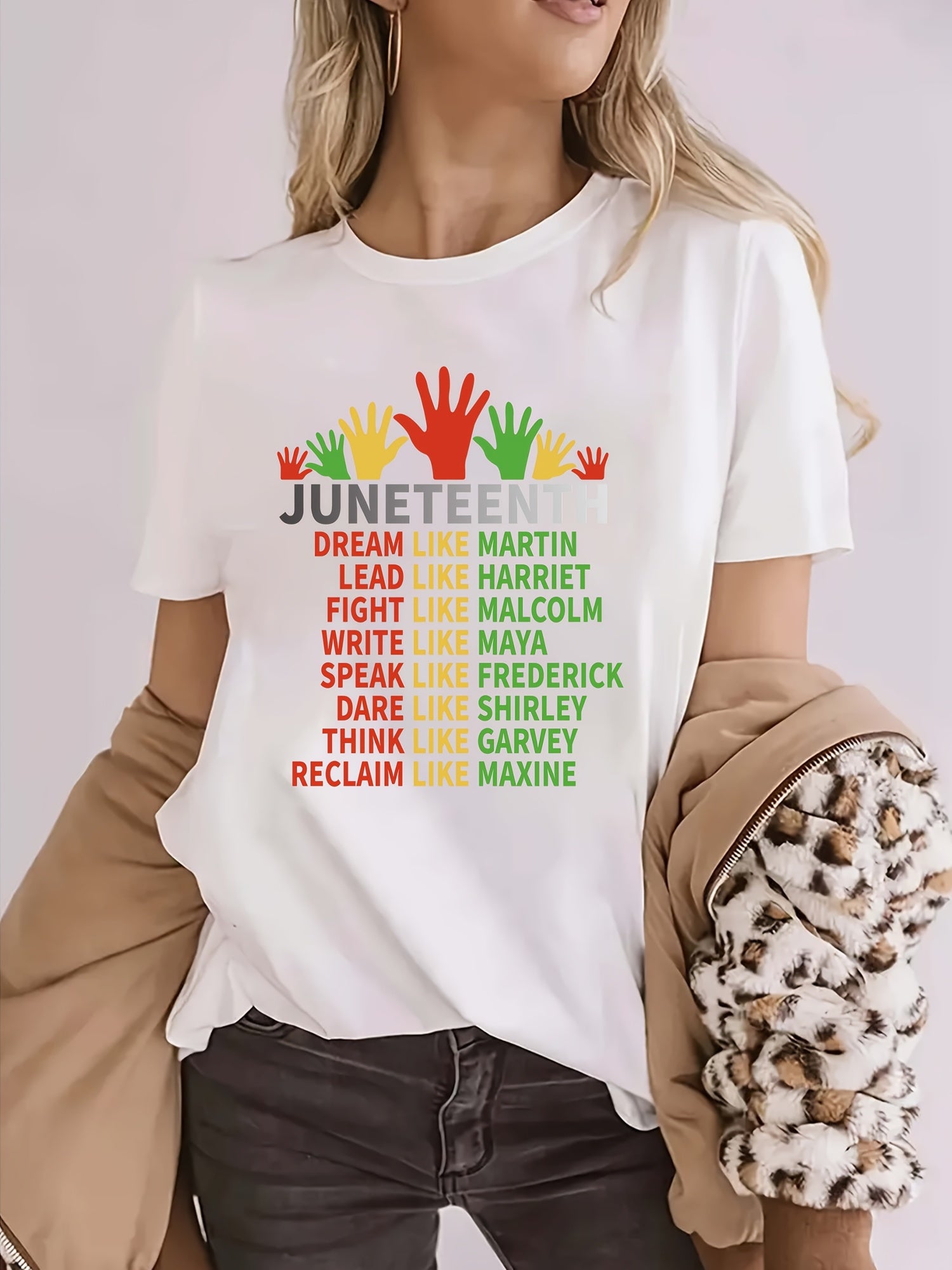 Unisex Fashionable Hip-hop Printed Casual Round Neck Short Sleeved Cotton Loose Retro Outdoor Daily T-shirt