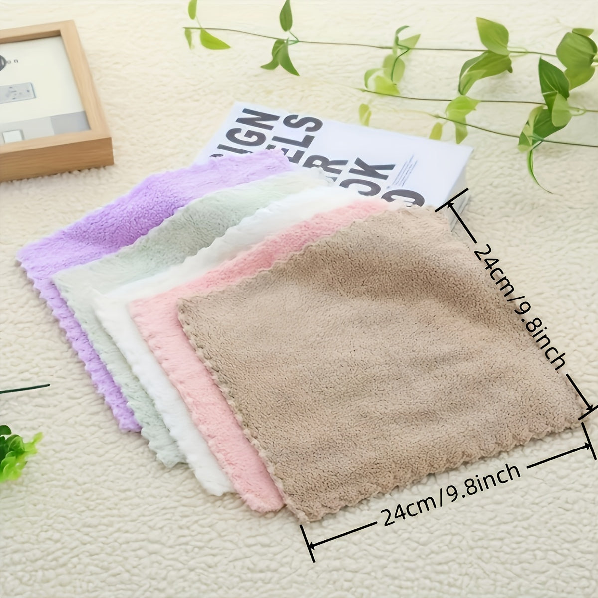40pcs Ultra-Soft Microfiber Towel Set - Quick-Dry, Absorbent Hand & Face Towels for Home Bathroom - Skin-Friendly Coral Fleece - Perfect for Everyday Use & Travel - Ideal Gift for Housewarming & Spa