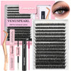Large Capacity Eyelash Set, Fluffy With Oil Removal, Glue Tweezers, Brush False Eyelash Set, False Eyelashes Length MIX, Suitable For Beginners, As A Valentine'S Day Gift For Family And Friends