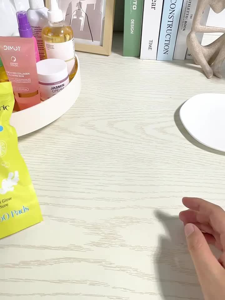 Kojic Acid & Turmeric Cleansing Pads: 60 Pads with Double-Sided Texture for All Light Beige Types - Gentle, Non-Irritating, And Infused with Curcumin, Chamomile, And Turmeric for A Natural Glow, Valentine's Day Gifts
