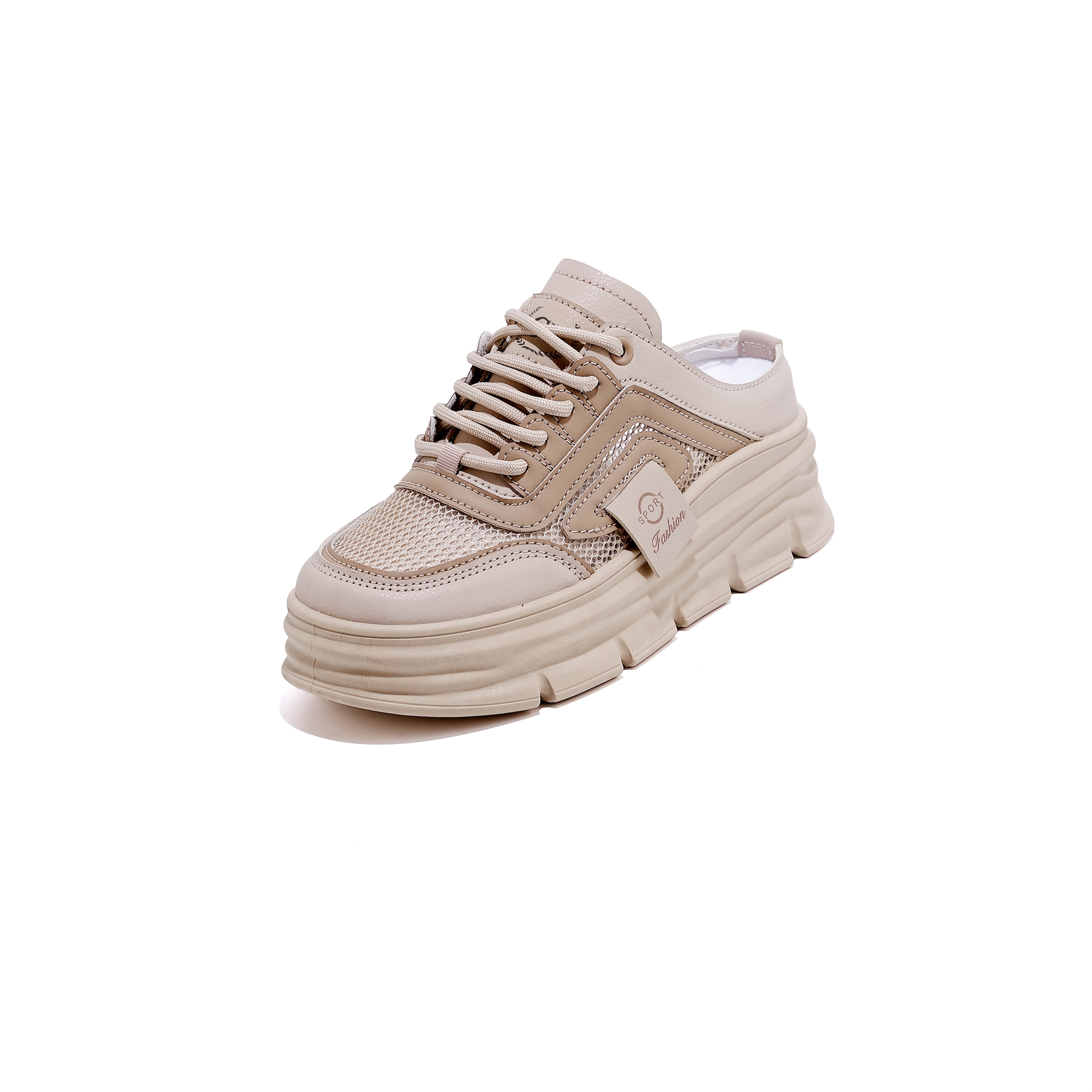 Women'S Thick-Soled Sports Casual Shoes with Breathable Design And Half-Covered Toes.