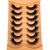 7 Pairs 3D Faux Mink Fake Eyelashes: Thick Long Dramatic Full Strip Lashes for Makeup