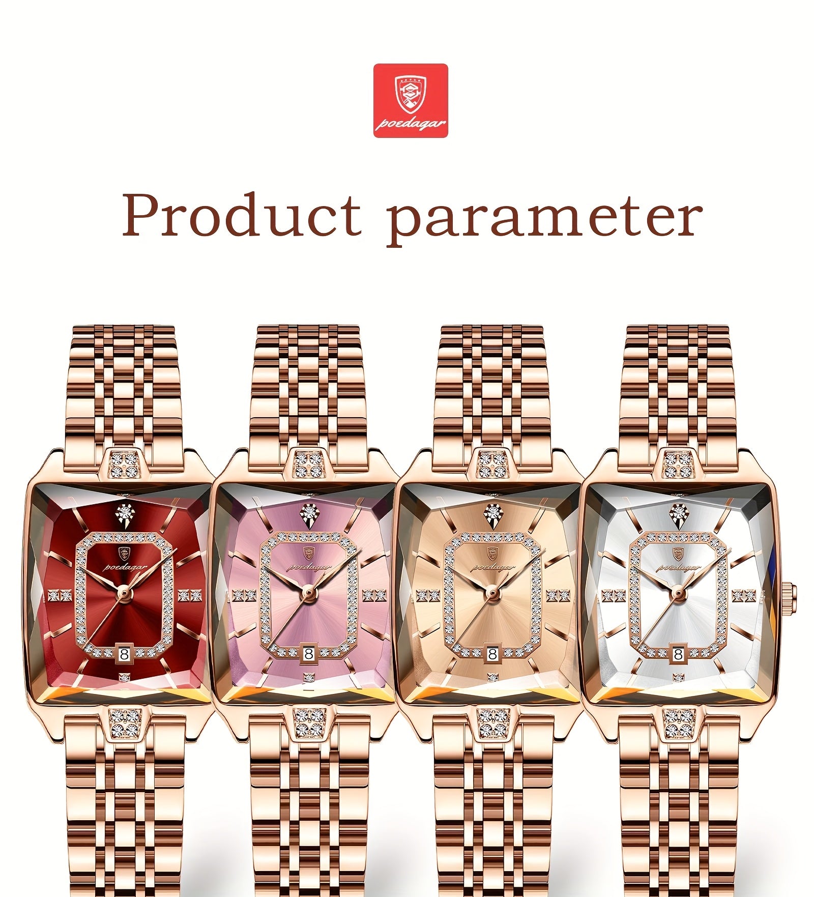 POEDAGAR Fashion Students Korean Casual Ladies Watch Luxury Stainless Steel Best Selling Simple And Elegant Quartz Wristwatch.
