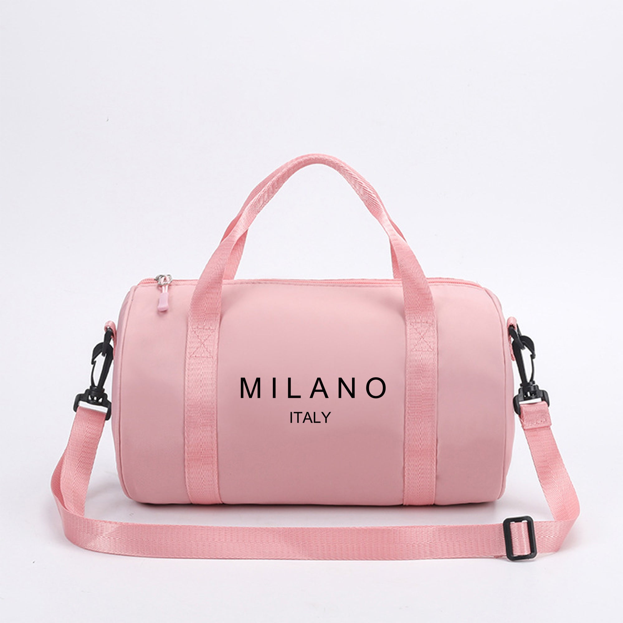 1pc Milan, Italy Print Mini Shoulder Crossbody Bag - Preppy Style, Durable Zipper, Lightweight & Cute Dance Bag, Ideal for Sports & Leisure, Gym Travel Shoulder Bag, Perfect Christmas Gift, Gym Bag | Preppy Style Bag | Adjust