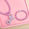 Hip Hop Y2K Style Pink Sexy Lips Pendant Necklace and Bracelet Set, A-Z Initials, Rhinestone Inlay, Zinc Alloy, Perfect for Daily Wear or Parties, Ideal Valentine's Day Gift for Men and Women, Hip Hop Jewelry