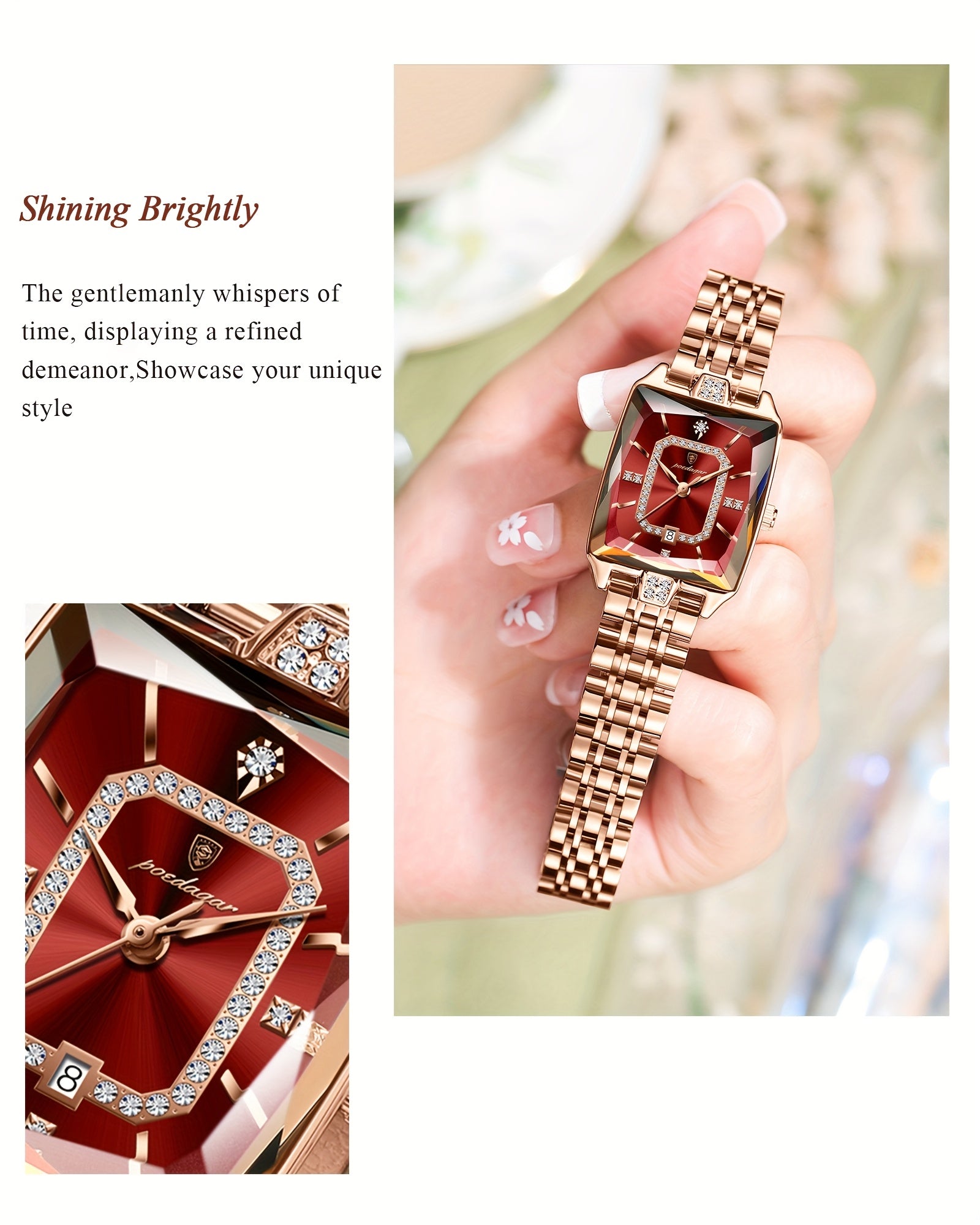 POEDAGAR Fashion Students Korean Casual Ladies Watch Luxury Stainless Steel Best Selling Simple And Elegant Quartz Wristwatch.