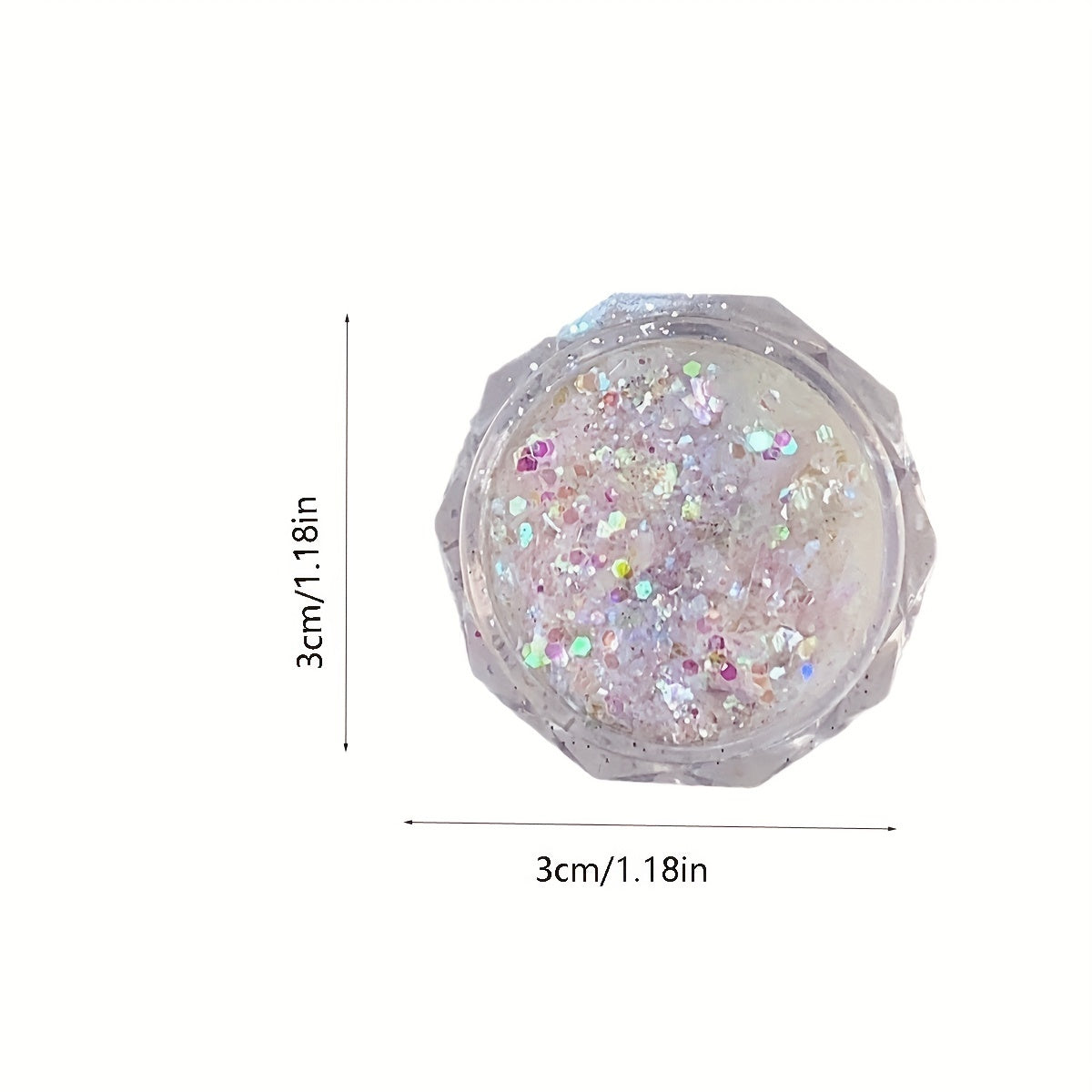 4Jar Mermaid Sparkle Nail Glitter - 4-Color Holographic Sequins, Ultra-Thin Laser Flakes, Sparkling Shard, No Fragrance for Manicure Accessories