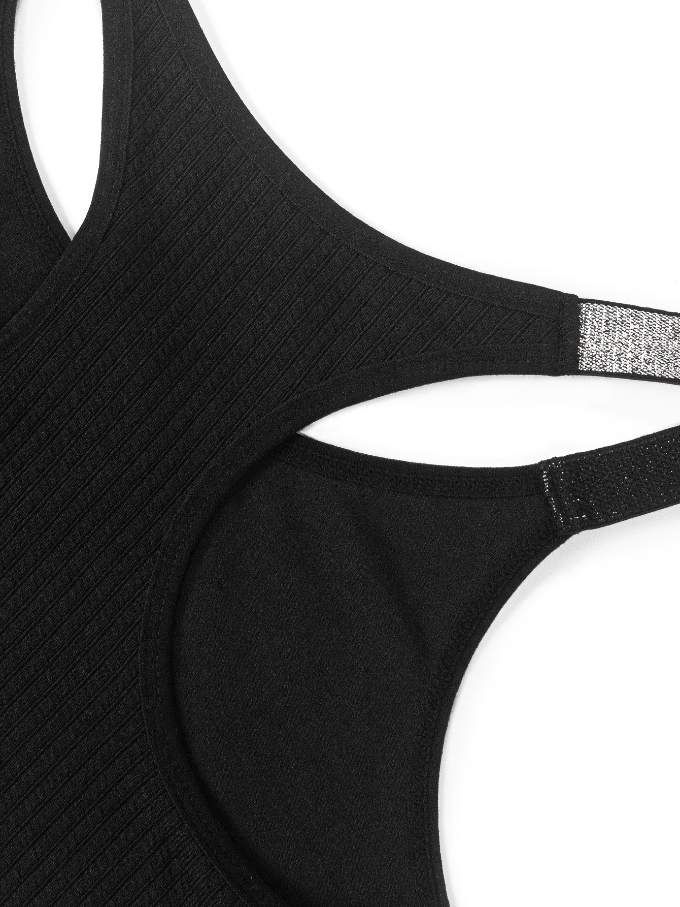 Shiny Sequin Crop Camisole - Breathable, Comfortable, Sporty Halter Top for Women - Machine Washable, Knit Polyamide Fabric