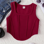 Athletic Fitted Tank Top for Older Kids, Breathable And Comfortable Casual Sportswear.