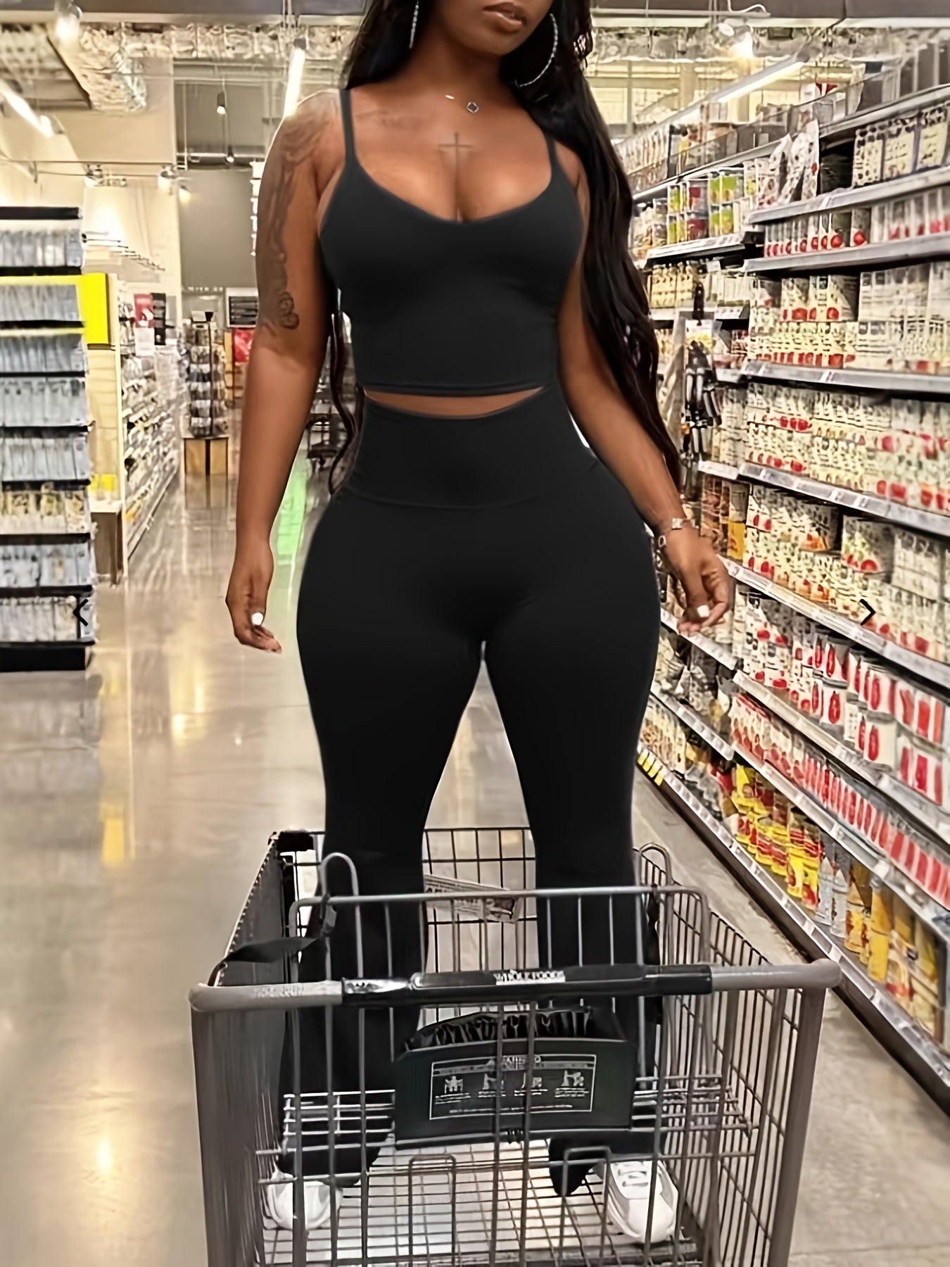 Sexy Bralette and Casual Pants Set