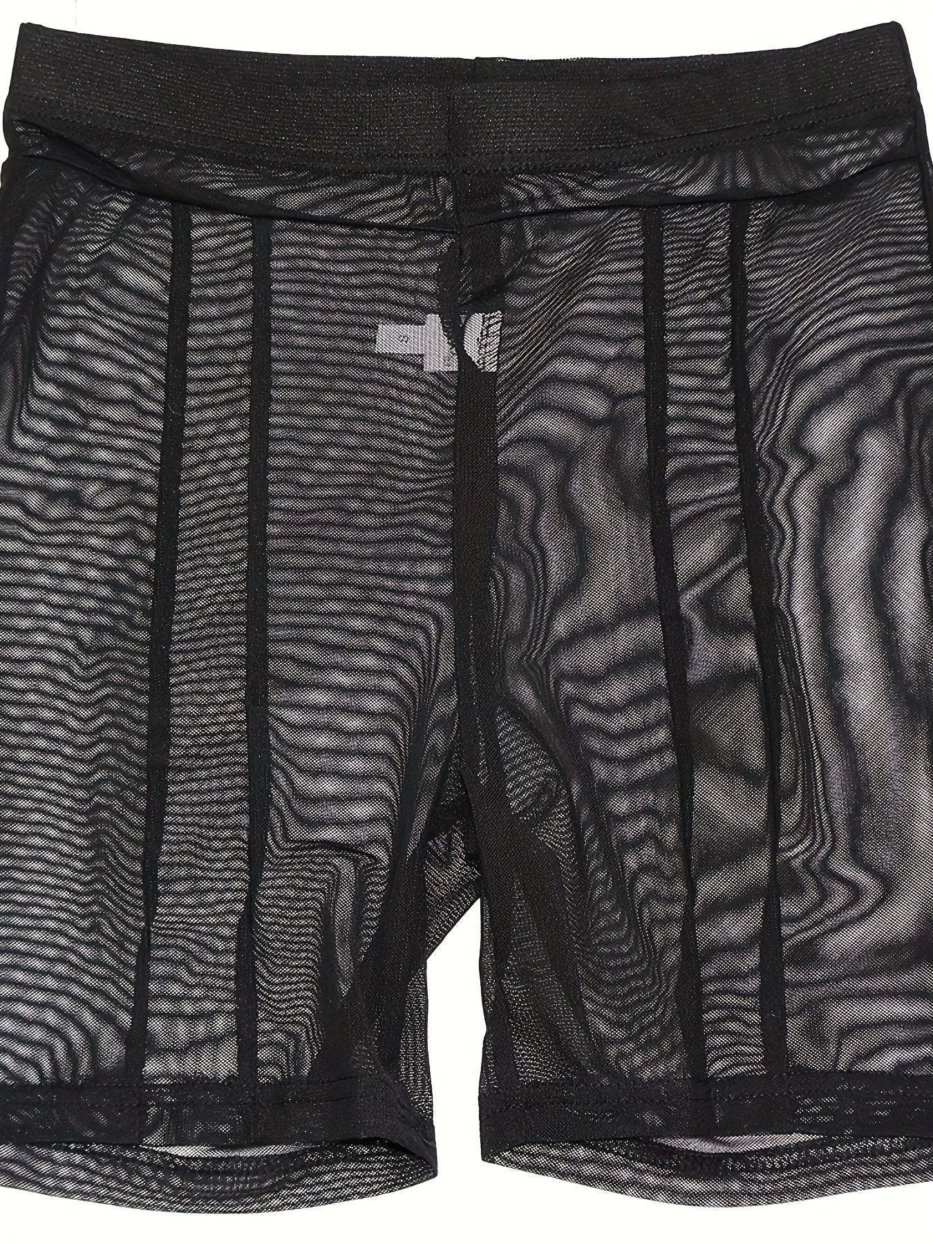 Chic Sheer Mesh High-Waist Slimming Leggings for Women - Breathable, Stretchy Casual Sportswear, Machine Washable - For Women - Perfect for Yoga, Running & Daily Wear - Great Gift for Fitness Enthusiasts