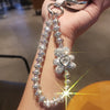 Luxury phone lanyard crystal bear phone chain, suitable for all phone case models, exquisite phone chain, phone anti loss wristband, Women's daily decoration phone pendant