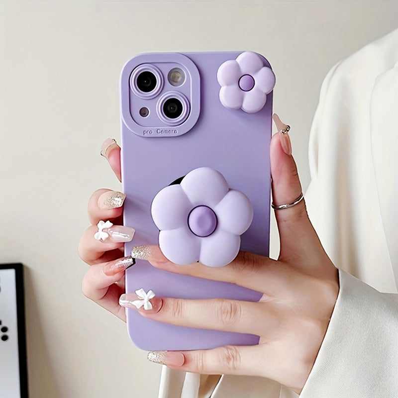 Creative Daisy Stand Phone Case - Stylish, Compact, and Unique
