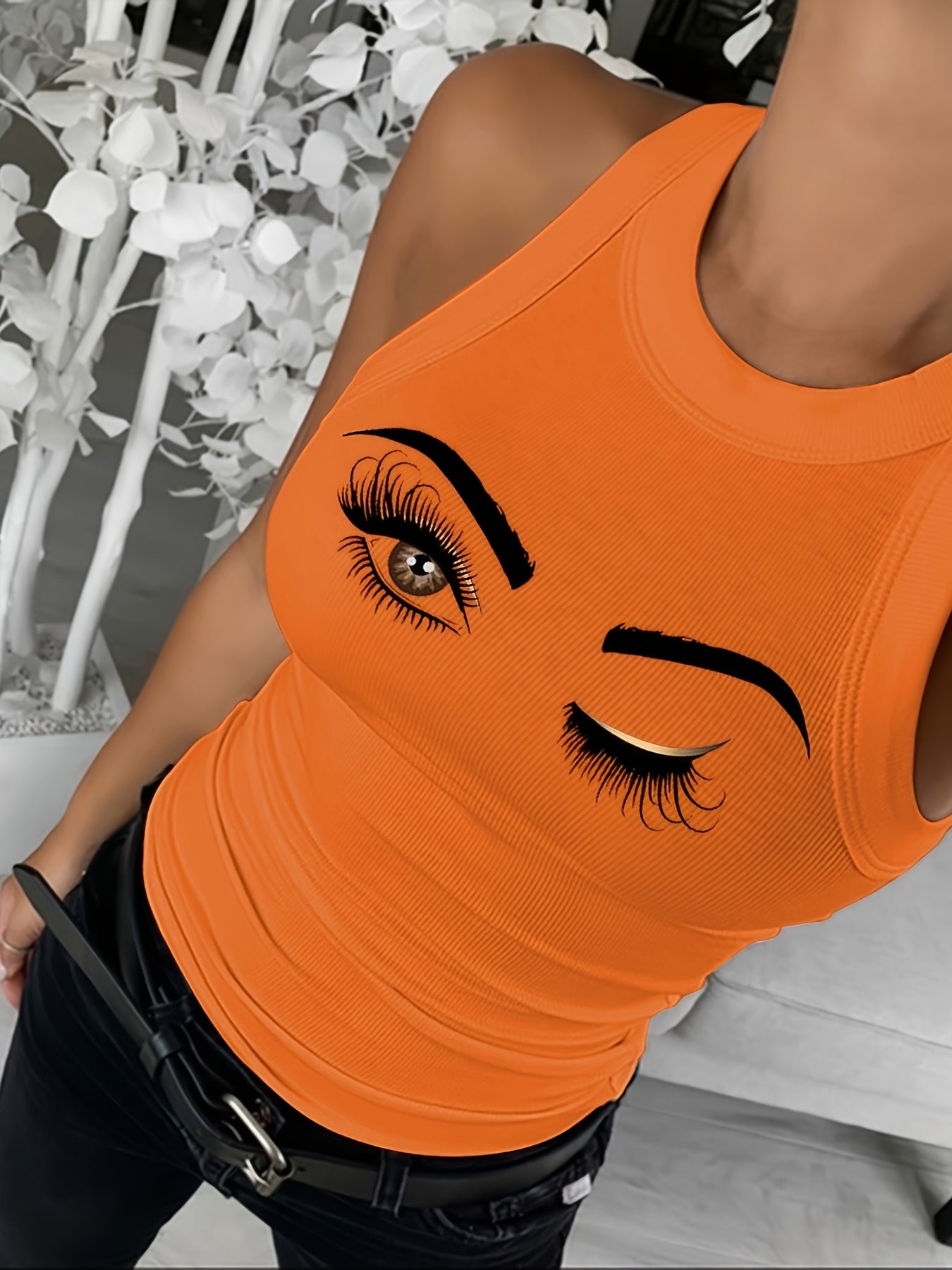 Women'S Sleeveless Color Block Tank Tops Basic Cami Shirt And Tank Blouses