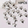 10pcs Star Hair Clips 2000s Y2K Snap Hair Barrettes Non Slip Star Hair Accessories Silvery Metal Hair Clips for Women Street