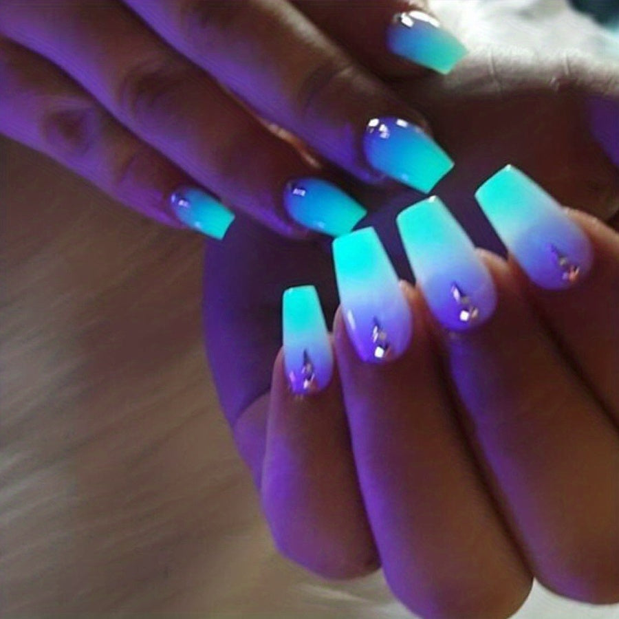 1 Box Neon Phosphor Powder Nail Glitter Powder Dust Luminous Pigment Fluorescent Powder Glow In The Dark Nail Glitters For Nail Decoration For Music Festival
