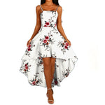 Women's Sling Lace-up Tube Top Irregular Hem High Waist Swallowtail Dress