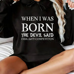 Women'S Hoodie- Soft Fleece Lining, Loose Fit, Long Sleeves, Casual Wear, Stylish Print, Perfect for Outdoor Activities And Everyday Wear