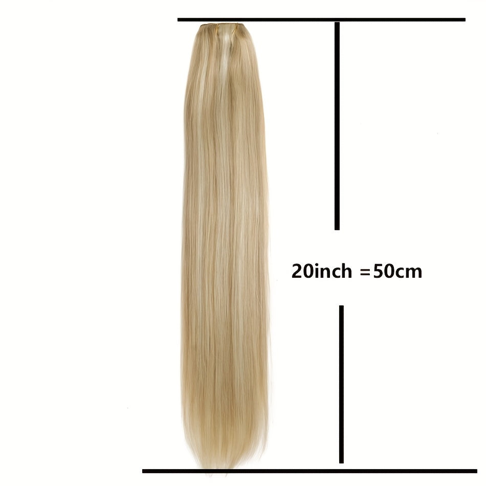 75G Real Human Hair Clips 6pcs 1 Set Can Be Worn, 2 Sets Can Be Very Full