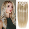 75G Real Human Hair Clips 6pcs 1 Set Can Be Worn, 2 Sets Can Be Very Full