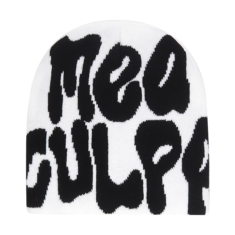 Alphabet Design Light Luxury Knitted Hat Warm Lightweight Knitted Hat Beanie Hat Men Men Women Hip Hop Outdoor Travel Knitted Hat