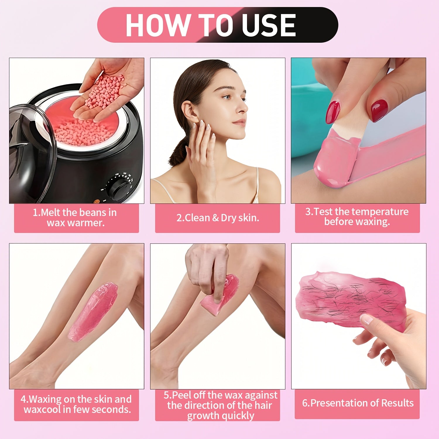US Plug 500cc Wax Warmer Suitable For Waxing And Hair Removal At Home, 110V Voltage