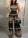 Women'S Stylish And Elegant Sleeveless Printed Jumpsuit