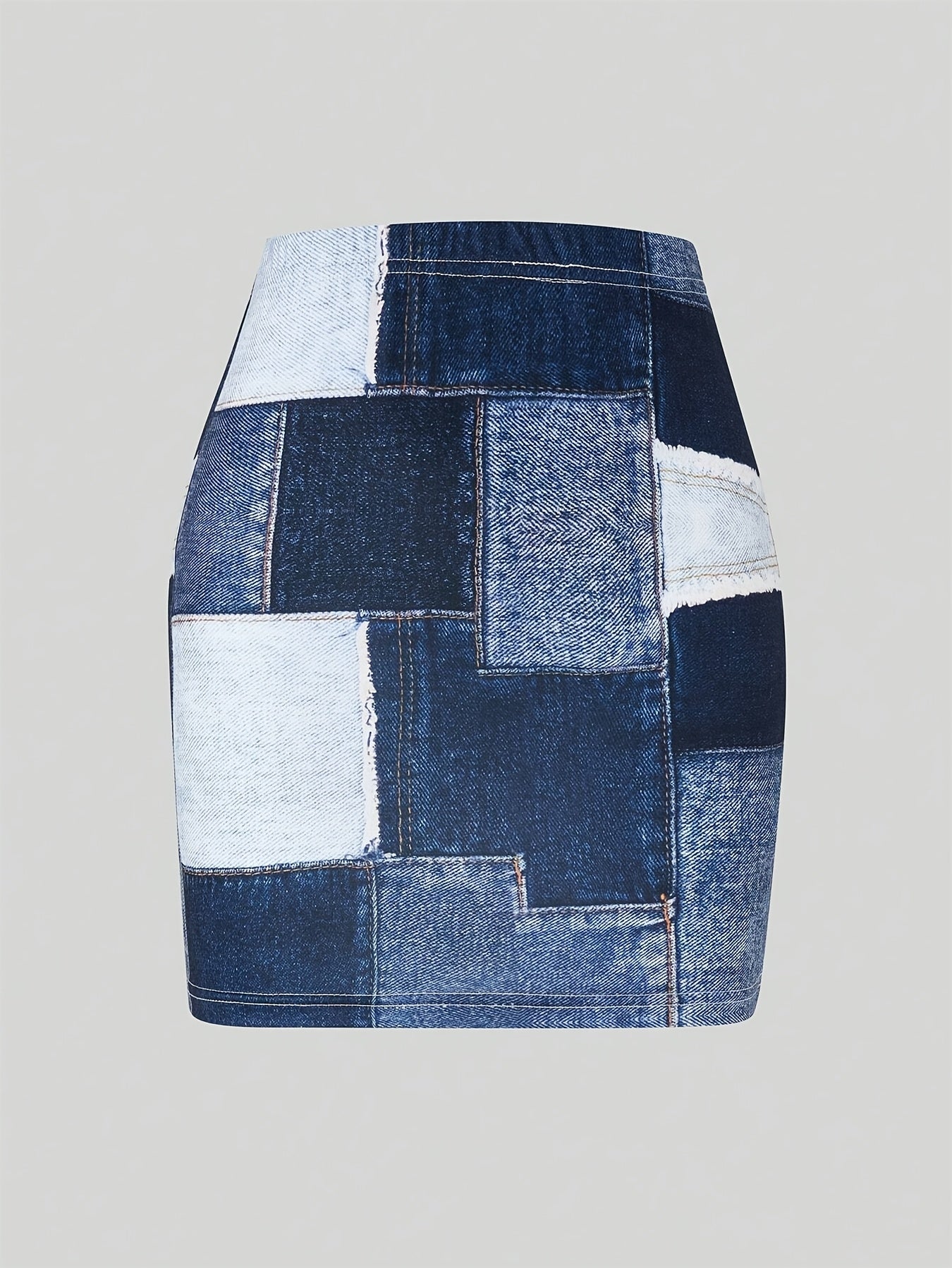 Ladies Plaid Printed Button-lapel Knitted Top And Skirt Suit, Spring And Summer Suitable For Daily Leisure And Business Office, Polyester Fiber, Women'S Wear
