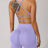 Women's Seamless Activewear Set - Lightweight Nylon Sports Bra and Shorts, Breathable, Stretchy Fabric for Fitness and Training, Summer Collection
