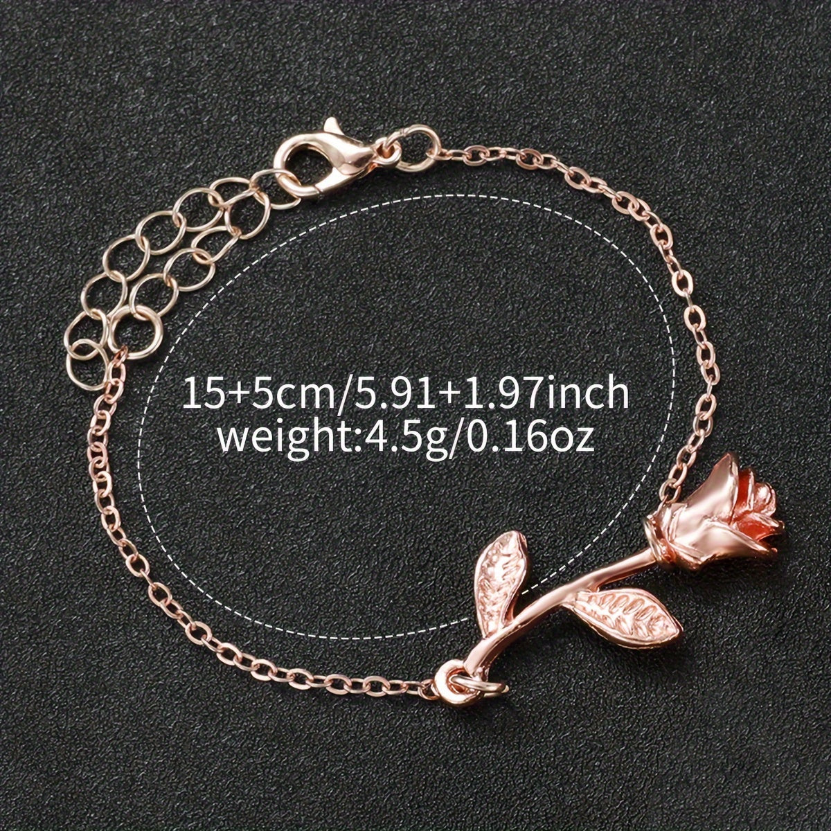 2pcs Women's Fashionable & Simple Flower Petal Quartz Watch With Bracelet Set Includes Watchband And Bracelet No Watch Box