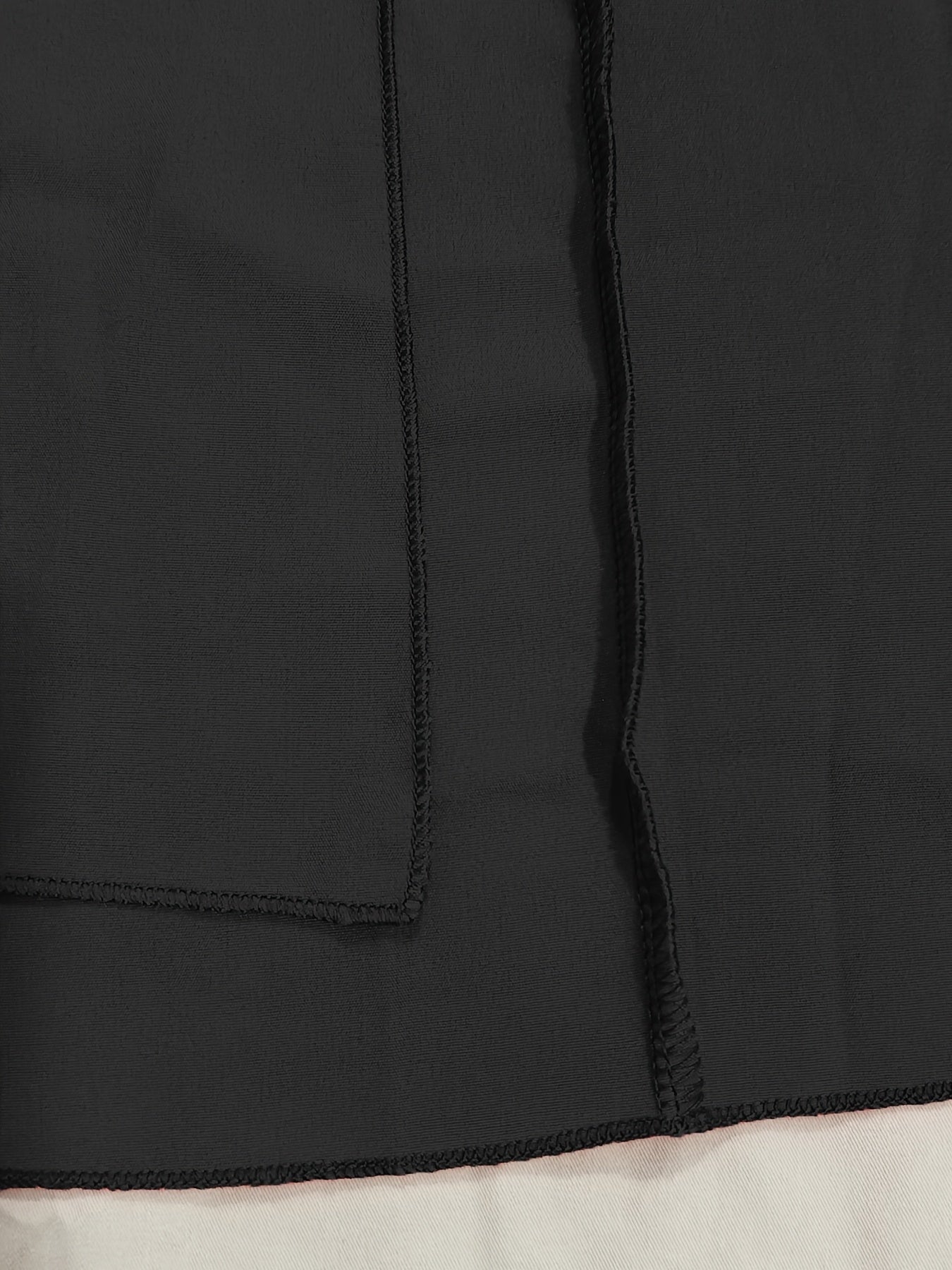 Elegant V-Neck Maxi Dress with Cold Shoulder Design and Side Slit - Black, Perfect for Spring/Summer, Machine Washable, Women’s Fashion