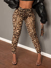 The New Summer Collection Features Sexy And Elegant Sheer Mesh Leopard Print, Including Three Pairs of Leggings And Stylish Fitted Women'S Pants.
