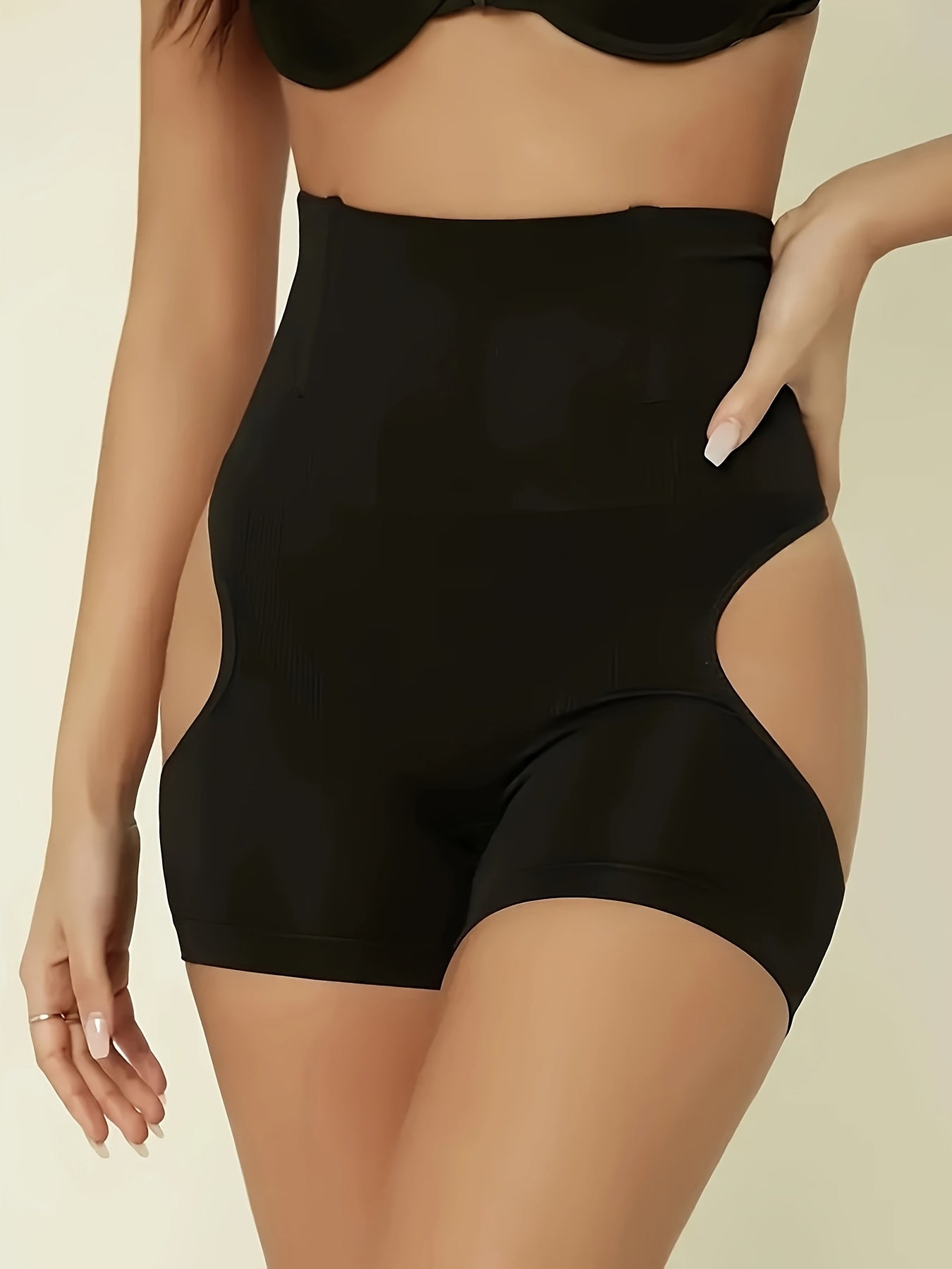 4pcs Black High Waist Shaping Panties, Tummy Control Compression Panties, Women'S Lingerie and Shapewear