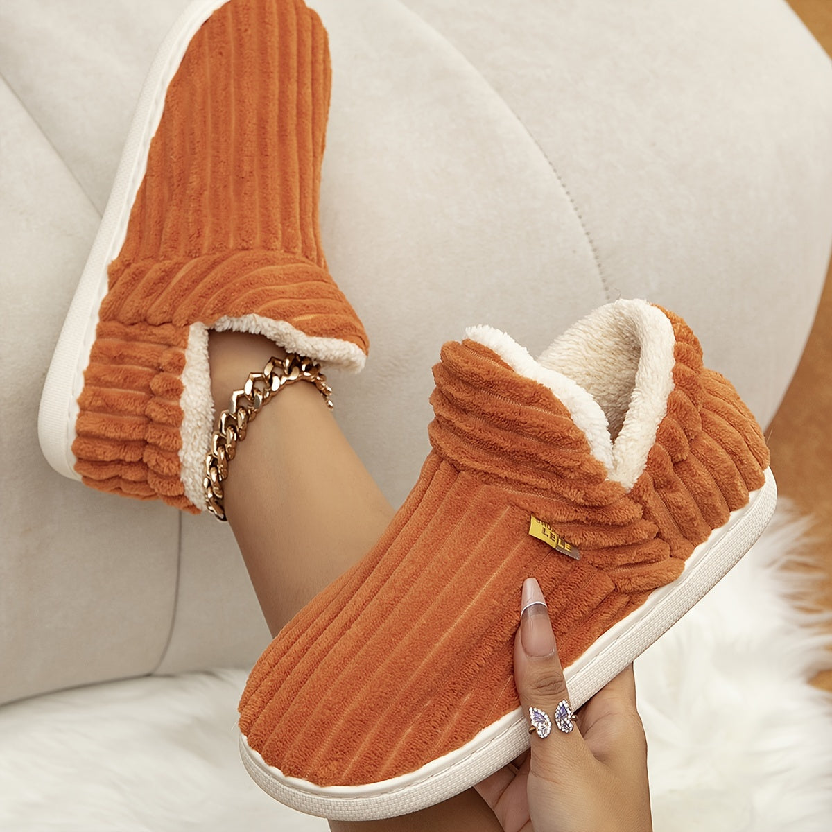 CozyWalk Warm Shoes - Soft, Lightweight, Anti-Slip, Glutinous Rice Bar-Shaped Design for Comfortable Winter Wear - Perfect for Indoor and Outdoor Activities