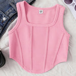 Athletic Fitted Tank Top for Older Kids, Breathable And Comfortable Casual Sportswear.