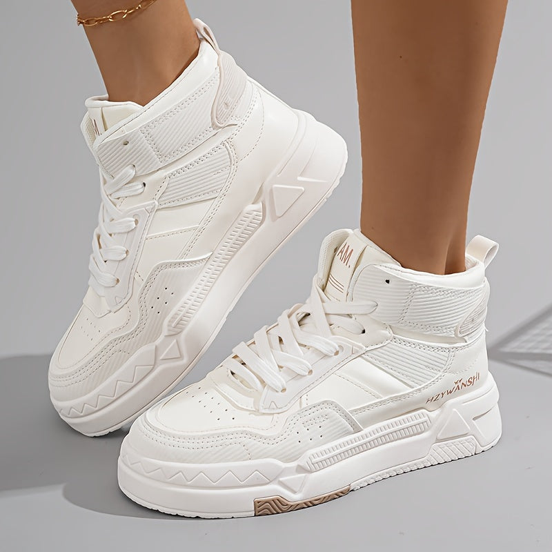 Comfortable Ankle High Top Women's Short Boots, Casual Flat Bottom Student Shoes