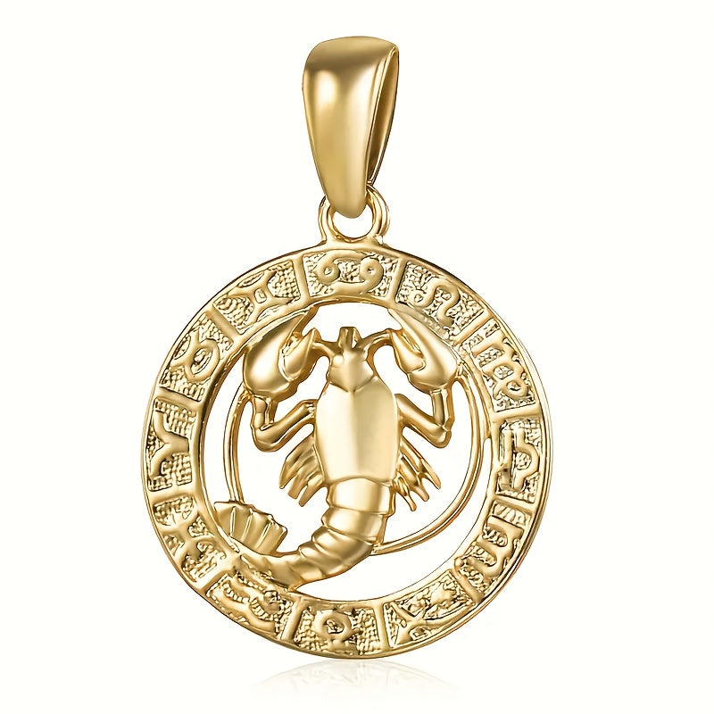 Women'S Men'S Pendant Necklaces 12 Horoscope Zodiac Sign Golden Aries Cancer Scorpio Aquarius Taurus Leo Gemini Virgo Libra Sagittarius Capricorn Pisces 12 Constellations Jewelry Gifts Perfect Birthday Christmas Valentine'S D
