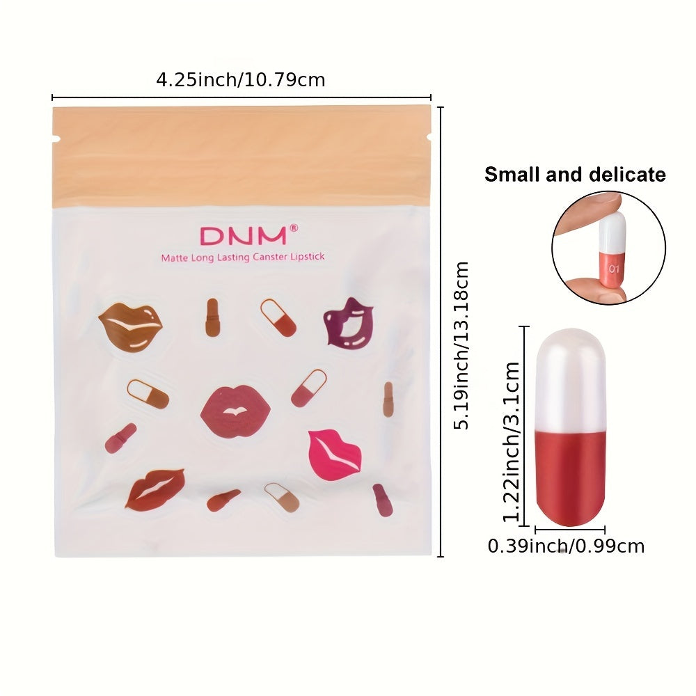 18 Color Matte Capsule Lipstick Set With Long-lasting Waterproof And Non Fading Lipstick That Does Not Stick To Cups Is A Must-have Cosmetic For Going Out for Halloween