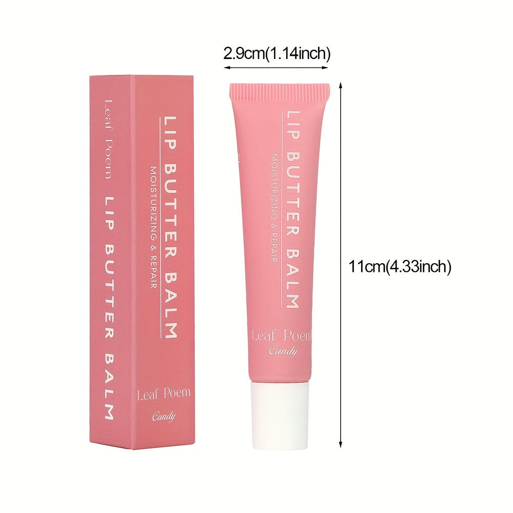 Hydrating Shimmer Lip Balm – Berry Tinted Lip Repair with Moisturizing Plant-Based Squalane, Glitter Finish, Anti-Dryness for All Skin Types